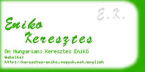 eniko keresztes business card